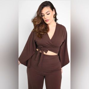 Rebdolls "Desert Storm" Kimono Wrap Crop Top